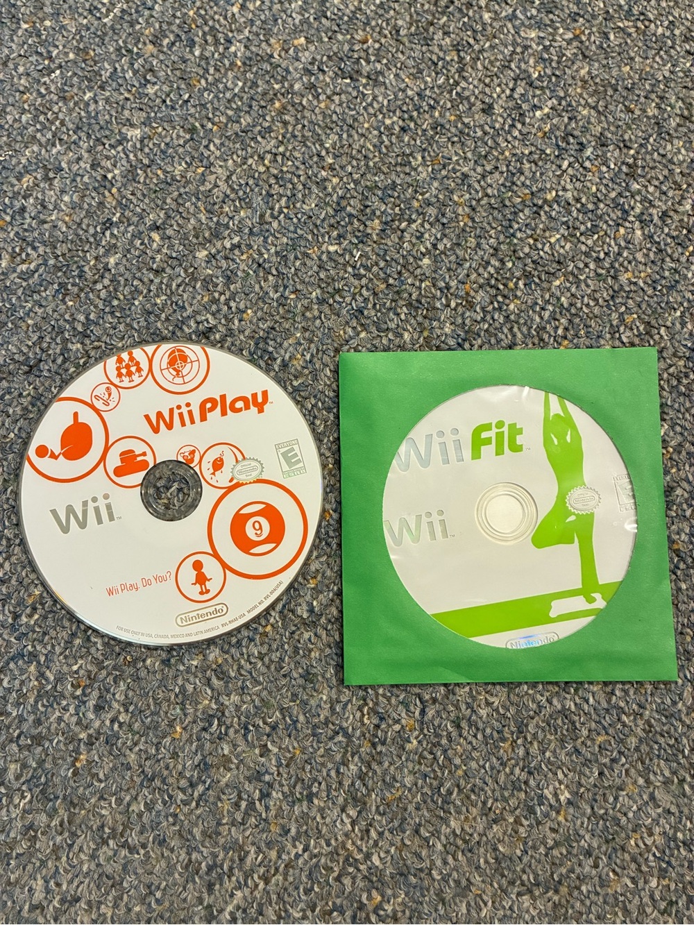 Wii Play Wii Fit Game Bundle Discs Tested & Working Video Game Nintendo